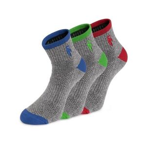 Ponožky CXS PACK, šedé, 3 páry, vel. 46 - 48, 46 - 48
