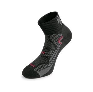 Ponožky CXS SOFT, černo-červené, vel. 45