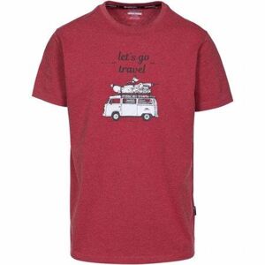 Trespass Pánské tričko Motorway, red, marl, XXL