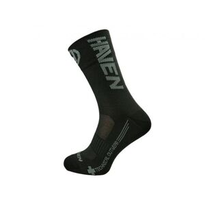 Haven ponožky LITE SILVER NEO LONG 2páry černo/šedé 10-12