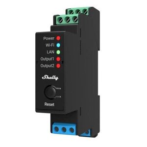 Shelly Pro 2PM - spínací modul s měřením spotřeby 2x 16A (LAN, WiFi, Bluetooth)
