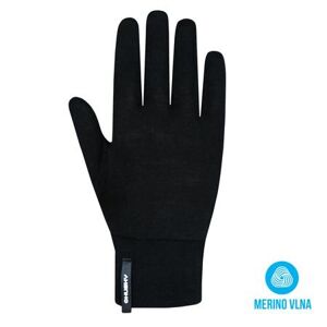 Husky Unisex merino rukavice Merglov černá M