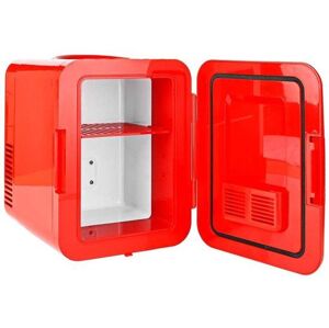 NEDIS přenosná mini lednička/ objem 4 litry/ rozsah chlazení 8 - 18 °C/ AC 100 - 240 V / 12 V/ spotřeba 50 W/ červená