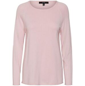 Vero Moda Dámský svetr VMNELLIE Relaxed Fit 10220902 Parfait Pink XL