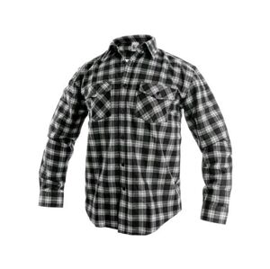 Košile CXS TOM, dlouhý rukáv, pánská, šedo-černá, vel. 39/40, 39