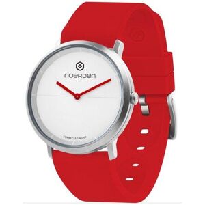 NOERDEN chytré elegantní hybridní hodinky LIFE2 Red/ dotykové sklíčko/ 5 ATM/ výdrž až 6 měsíců/ červené/ CZ app