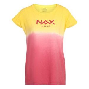 NAX triko dámské krátké KOHUJA žluto/růžové M, Růžová