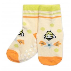 Dětské ponožky s ABS Včelka - žluté 27-30