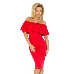 Numoco Dámské španělské šaty - červené Velikost: S, Červená