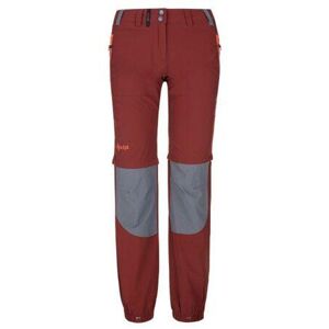 Kilpi Dámské outdoorové kalhoty HOSIO-W tmavě červené Velikost: 42 Short