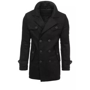 Dstreet Pánský černý kabát CX0432 L, Černá