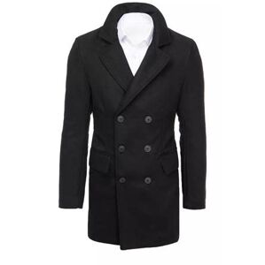 Dstreet Pánský černý kabát CX0434 XL, Černá