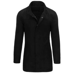 Dstreet Pánský černý kabát CX0436 Velikost: L, Černá