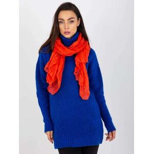 Fashionhunters Tmavě oranžový vzdušný šátek s řasením Velikost: ONE SIZE, JEDNA, VELIKOST