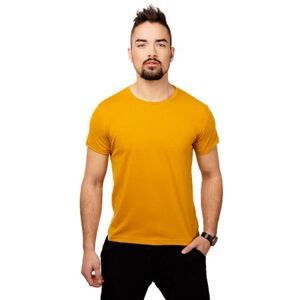 Glano Pánské triko - okrové Velikost: M, Žlutá