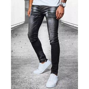 Dstreet Černé pánské džínové kalhoty UX3913 s36, Černá