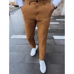 Dstreet Pánské velbloudí hladké kalhoty chinos UX3974 s31