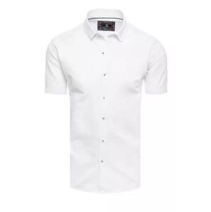Dstreet Pánská košile s krátkým rukávem bílá KX0988 M