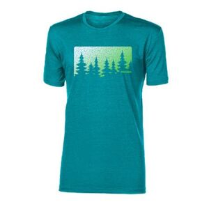 PROGRESS HRUTUR "FOREST" short sleeve merino T-shirt M zelený melír