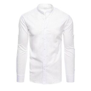 Dstreet Pánská jednoduchá bílá košile DX2487 L