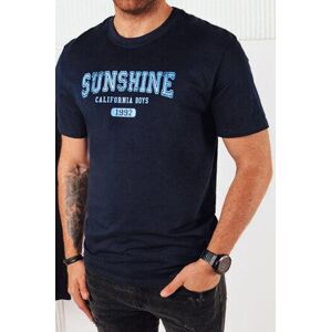 Dstreet Pánské tričko s potiskem, tmavě modrá RX5375 L, Námořnictvo