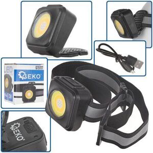 KELTIN Čelovka reflektorová LED COB 3W, 500mAh, s nastavitelnou hlavou, USB nabíjení, nárazuvzdorná