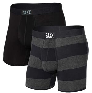 Saxx VIBE SUPER SOFT BB 2PK graphite ombre rugby/black Velikost: S boxerky