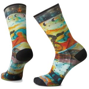 Smartwool W BIKE ZERO CUSHION CELESTIAL PRINT CREW multi color Velikost: L ponožky