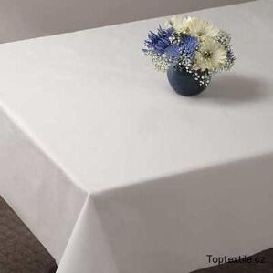 Top textil Ubrus bavlněný bílý 100x100 cm
