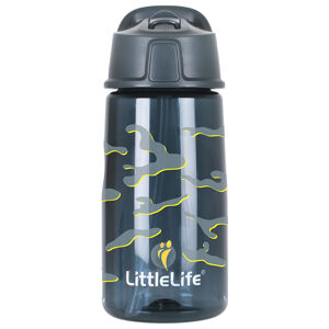 láhev LittleLife Flip-Top Water Bottle - Camo, 550 ml