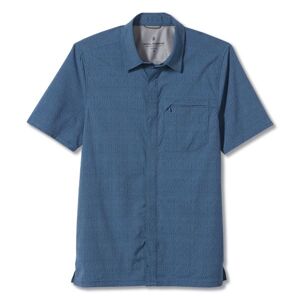 Pánská košile krátký rukáv ROYAL ROBBINS Mens City Traveler Novelty S/S, Caneel Bay velikost: M