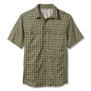 Pánská košile krátký rukáv ROYAL ROBBINS Mens Travel Light S/S, Olivine velikost: M