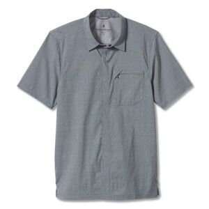 Pánská košile krátký rukáv ROYAL ROBBINS Mens City Traveler Novelty S/S, Asphalt velikost: M