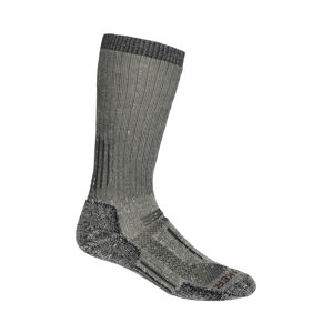 pánské merino ponožky ICEBREAKER Mens Mountaineer Mid Calf, Jet Heather/Espresso velikost: S