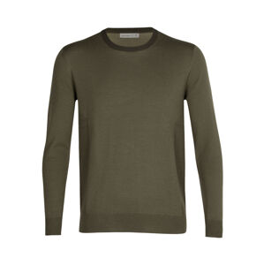 pánský merino svetr ICEBREAKER Mens Shearer Crewe Sweater, Loden/Kale/Cb (vzorek) velikost: M