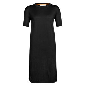 dámské merino šaty ICEBREAKER Wmns Granary Tee Dress, Black velikost: L