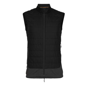 pánská vesta ICEBREAKER Mens MerinoLoft™ Vest, Black/Jet HTHR/Cb velikost: L
