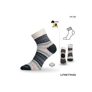 Lasting HMC 086 zelená silná ponožka Velikost: (34-37) S ponožky