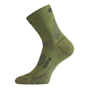 Lasting TNW 698 zelená merino ponožka Velikost: (46-49) XL ponožky