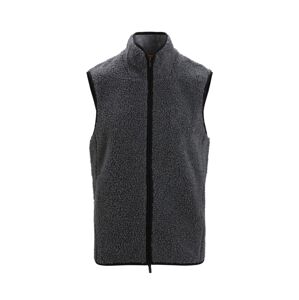 ICEBREAKER Mens RealFleece™ High Pile Vest, Gritstone Heather/Black (vzorek) velikost: M