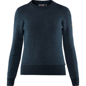 FJÄLLRÄVEN Övik Nordic Sweater W, Dark Navy velikost: S