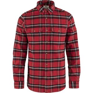 FJÄLLRÄVEN Övik Heavy Flannel Shirt M, Red Oak/Fog velikost: L