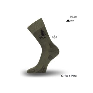 Lasting LFSL 620 Bavlněné zelená Velikost: (46-49) XL ponožky