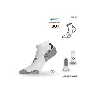 Lasting RUN 009 bílá běžecké ponožky Velikost: (42-45) L ponožky