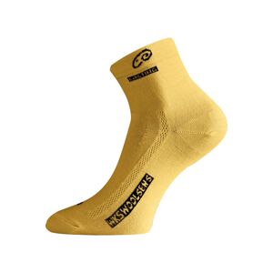Lasting WKS 640 hořčicové ponožky z merino vlny Velikost: (38-41) M ponožky