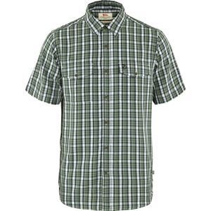 FJÄLLRÄVEN Abisko Cool Shirt SS M, Patina Green-Dark Navy velikost: M