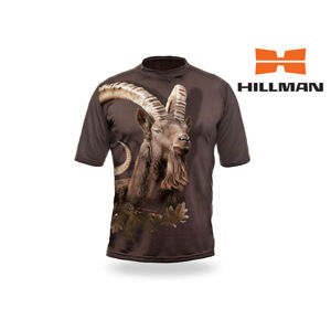 HILLMAN Gamewear 3D Myslivecké tričko kr. rukáv Kozorožec 3D b. Dub Velikost: L