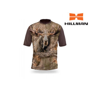 HILLMAN Gamewear 3D Myslivecké tričko kr. rukáv Los 3D b. Kamufláž