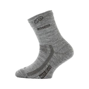 Lasting dětské merino ponožky TJS šedé Velikost: (24-28) XXS ponožky