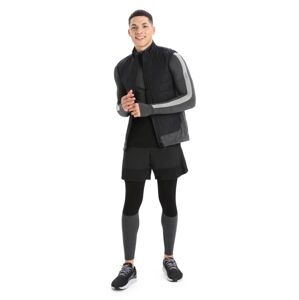 Pánská vesta ICEBREAKER Mens MerinoLoft™ Vest, Black/Jet Heather/Cb velikost: XL